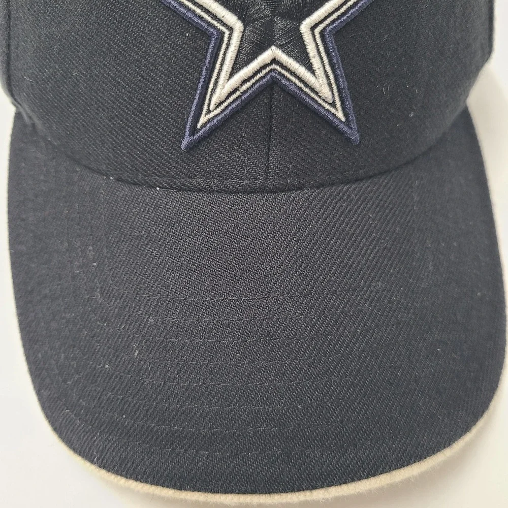 Vintage Dallas Cowboys Hat Adjustable Twins Enterprise Black NFL Wool Blend Men‎